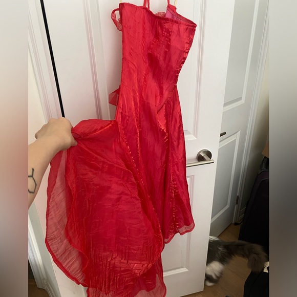 Vintage one of a kind silk prom dress - Picture 1 of 6